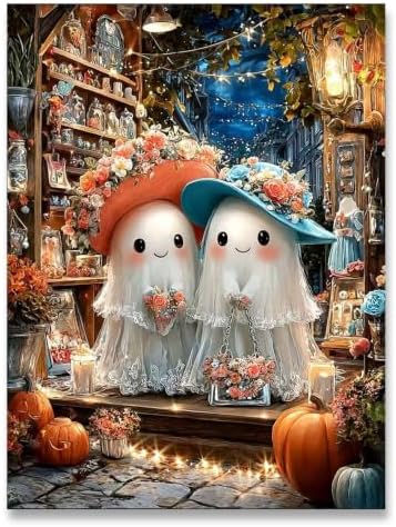 SUHEFAFA Halloween Diamond Art Kits for Adults Beginners 12×16 inch