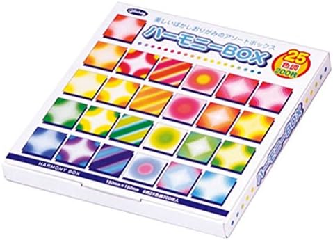 Aitoh 23-1022 Harmony Origami Paper Boxed Set, 5.875 by 5.875-Inch, 200-Pack