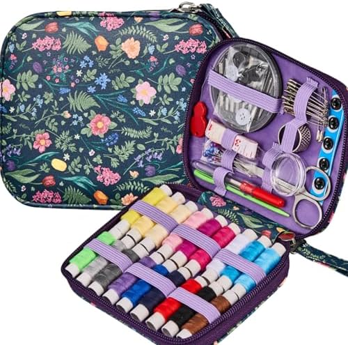 Bobode Travel Floral Basic Sewing Kit for Adults