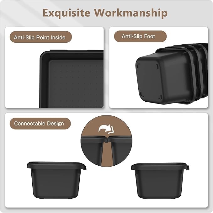 A-LUGEI【Large Size】【5 Pcs】 Tool Box Organizer Tray Divider Tool Chest
