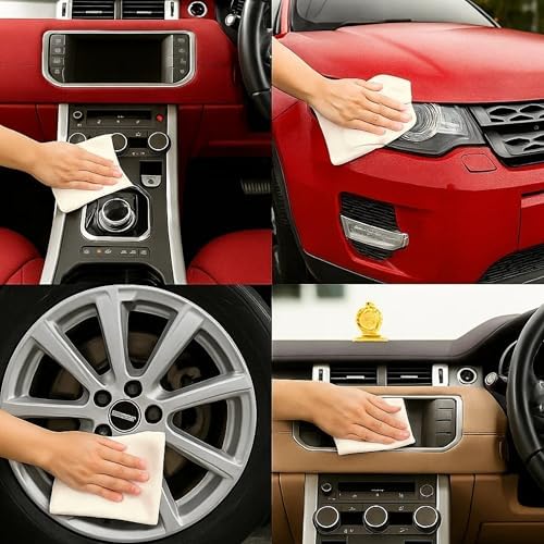 Flour Sack Dish Cloths 13x13 – 100% Cotton, Lint-Free & Highly Absorbent Kitchen Dishcloths (4 Pack), Quick-Dry Dish Cloth for Washing Dishes, Cleaning, Polishing & Household Tasks, Natural
