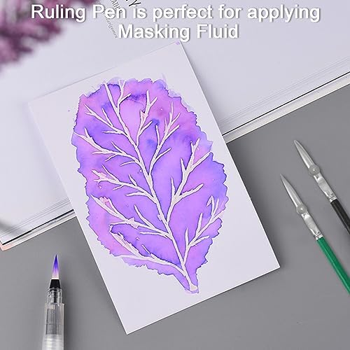 Ruling Pen for Masking Fluid, Cross Hinged Ruling Pen for Cartography, Calligraphy, Fine Line Drawing, Suitable for Use with Masking Fluid, Drawing Ink, Indian Ink and Gouache