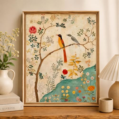Diamond Art Kits for Adults,Vintage Plant Bird Diamond Painting Kit 12X16In
