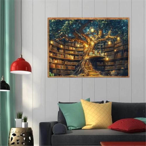 ARPADAMO Diamond Art Kits for Adults,5D Tree of Life Diamond Painting DIY Book Diamond Art Diamond Painting Kits for Adult,Round Full Drill Diamonds, Diamond Art Kits for Home Decor-12x16inch