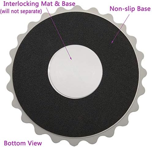 HONEYSEW Circle Rotary Cutting Mat Diameter 20cm(8") Self Healing for Any Table Protection Board Quilt Fabric Doing Crafts Sewing Quilting Projects Rotating Cutter Pad (Green Color)