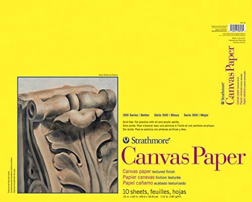 Strathmore 310-16 300 Series Canvas Pad, 16"x20", 10 Sheets