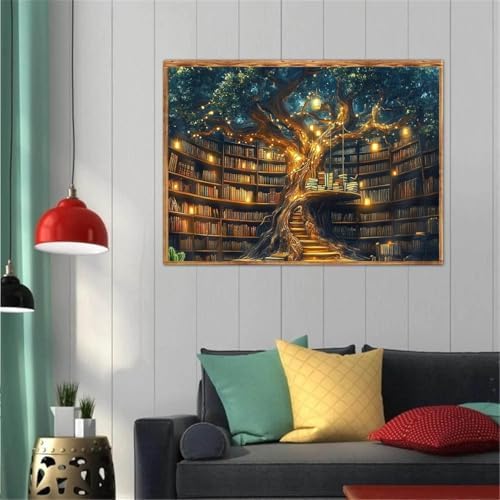 Diamond Art Kits for Adults,Tree of Life Square Diamond Painting 12x16in