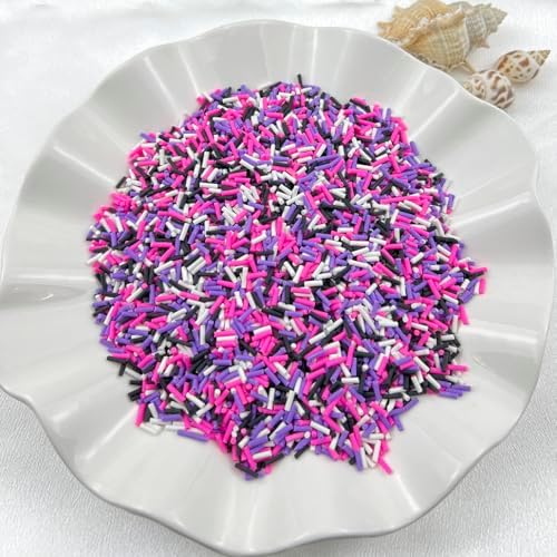 150g Fake Sprinkles Resin Sprinkles Clay Sprinkles Fake Candy Sprinkles Polymer Sprinkles Polymer Clay Slices for Resin Nail Slime Scrapbook DIY Art Crafts Making(252-mixed Color 4)