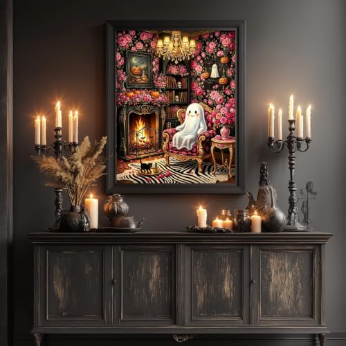 SUHEFAFA Ghost Diamond Painting Kit for Adults 12×16 inch