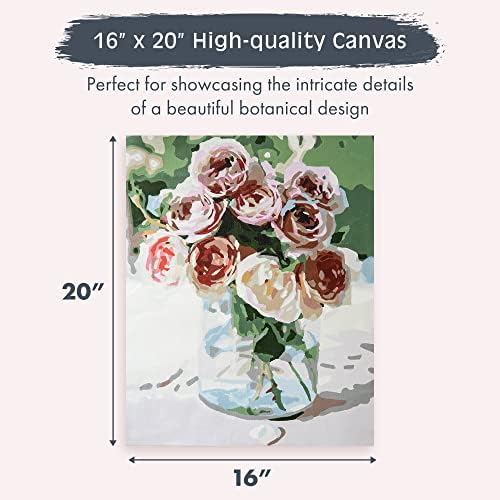 Pink Picasso Paint by Number Kit, for Adults & Teens,16x20, Mail Me Roses