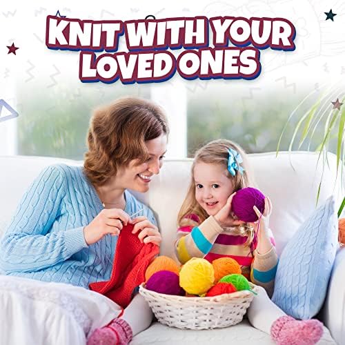 TYH Supplies 8 Acrylic Yarn Skeins Dark Colors | 560 Yards Soft DK Light Worsted Yarn for Knitting & Crocheting – Amigurumi, Hats, Scarves, Small Crafts – Crochet Kit for Beginners & Adults