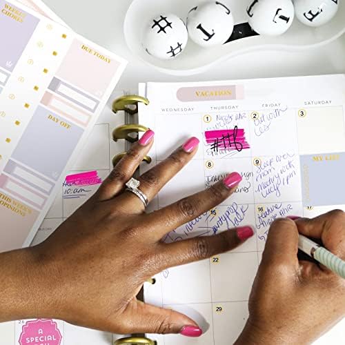 Ctosree 24 Sheets Planner Stickers with Tweezer to Do List, Pastel Color