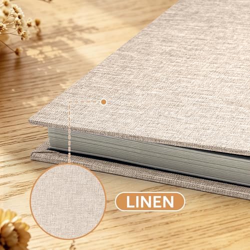 Photo Album Self Adhesive Scrapbook, 13"x12.6" 60 Pages/ 30 Sheets Large Photo Book for 4x6, 8x10 Pictures, DIY Album for Baby Wedding Family Travel Birthday