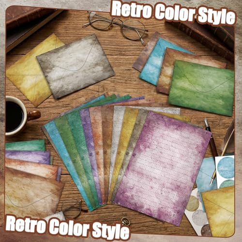 TaoBary 160 Pcs Vintage Stationery Paper and Envelopes Set, 8.25 x 5.5''