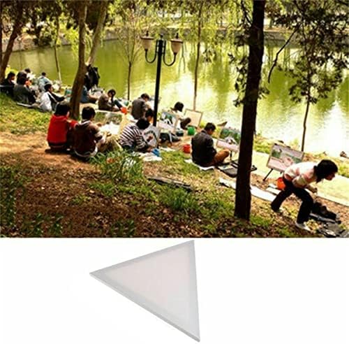 6 Pack Artist Blank Canvas, 25cm Stretched Canvas Frames Panel Board, Triangle Art Board for Acrylic Oil Painting