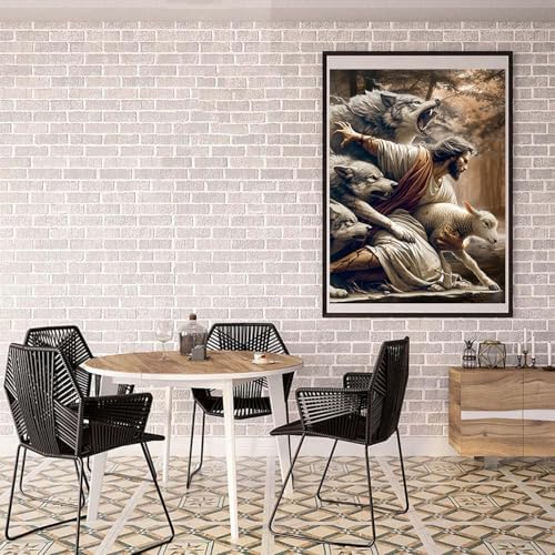 ARPADAMO Diamond Art Kits for Adults,Jesus Diamond Painting Kits 12x16in