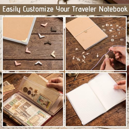 Cunno Notebook Accessory DIY Kit for Travelers Journal Leather Notepad