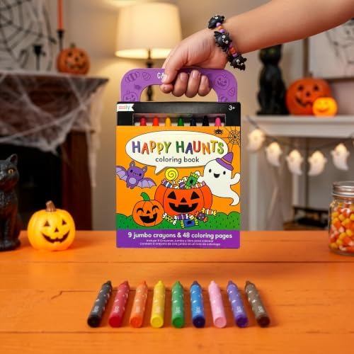 Ooly Carry Along Coloring Book for Kids, 48 Pages – Happy Haunts