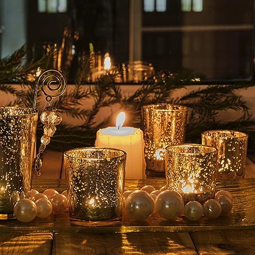 SUPMIND 10oz Golden Glass Candle Jars with Lids,12pcs for Candle Making