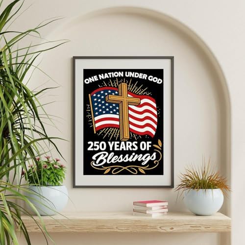 One Nation Under God Diamond Art Kits for Adult Diamond Painting Kit