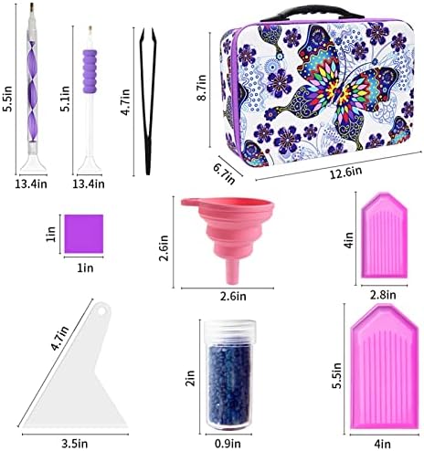 ZORETCO Diamond Art Storage with 60 Containers, Diamond Art Kits for Adults