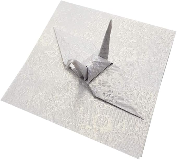 100 Origami White paper wedding flower origami paper pattern 3x3 inches 125 GSM for Folding paper, scrapbook, cardstock