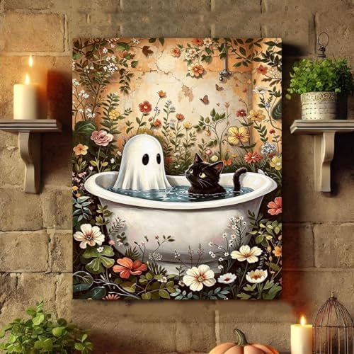 Arttoplus Halloween Ghost Paint by Numbers Kit for Adults Beginner 16x20in