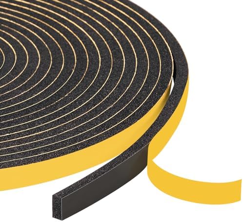 Yotache Foam Seal Tape 1/4" W X 1/8" T, 50 Ft Length
