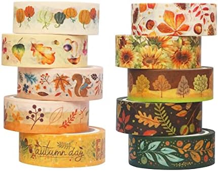 Autumn Washi Tape Set 10 Rolls