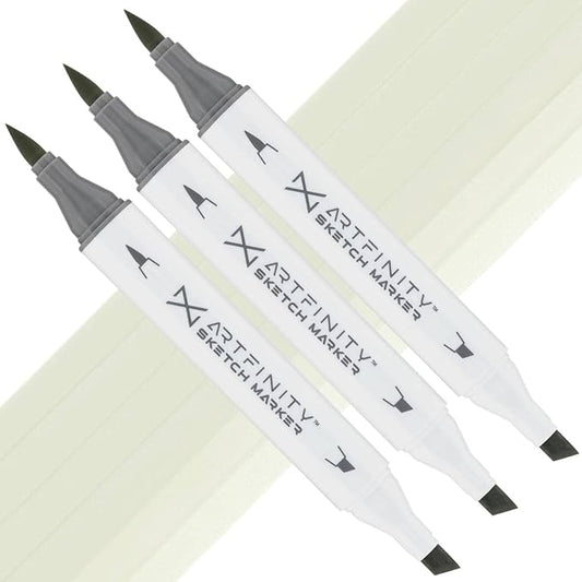 Artfinity Sketch Markers - Set of 3 - Liberty G7-1, Vibrant, Professional, Dye-Based Alcohol Markers for Artists, Drawing, Travel, & More