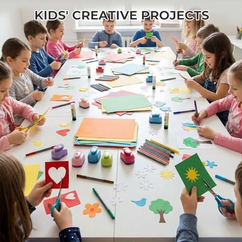 Koogel 60 Sheets Colored Craft Paper, 8.27" x 11.7" (A4 Size)