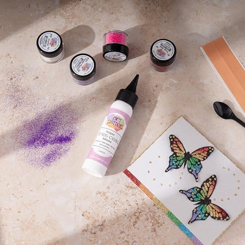 Art Institute Glitter Designer Dries Clear Craft Glue, 2oz Bottle