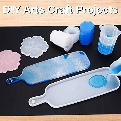 Gartful Extra Large Silicone Mat for Craft, 25.2" x 17.7" Silicone Craft Sheet Jewelry Casting Mold, Countertop Mat, Nonskid Counter Table Protector, Multipurpose Mat, Placemat, Black
