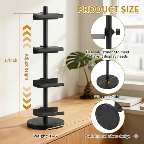 Adjustable Tabletop Easel Stand for Picture Frames, Picture Easels for Display, Gold Easel, Picture Frame Stand, Adjustable Art Easel.(18inch,Black)