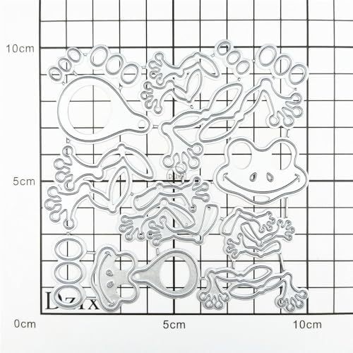 Patchwork Animal Frogs Metal Cutting Dies for Card Making