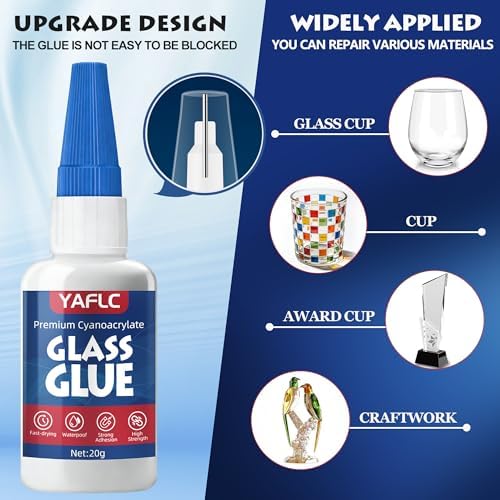 Glass Glue Liquid, Super Glue for Glass Repair 40g