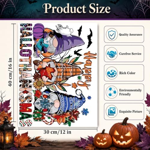 Halloween Paint by Numbers Kit for Adults,Gnomes Paint by Number 12x16 in