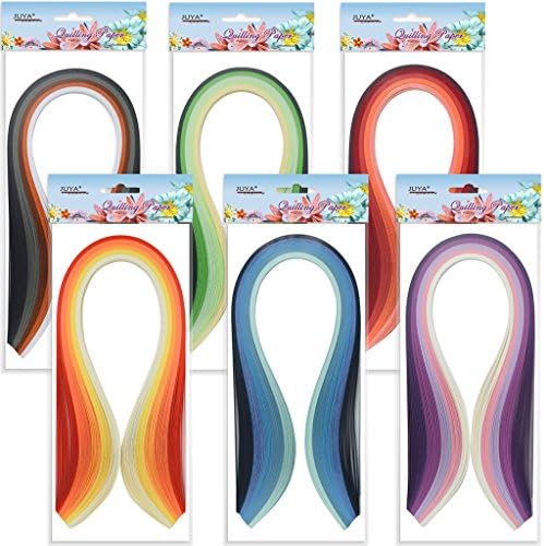 JUYA Paper Quilling Kit 30 Colors 600 Strips 8 Tools, Pink Set, 5mm