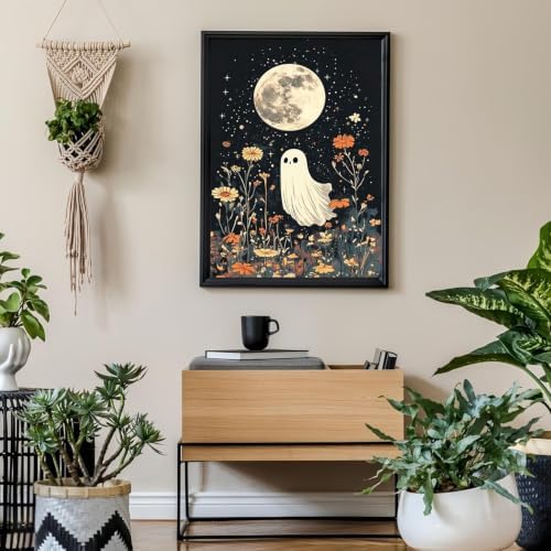 Tabszca Ghost and Flower Paint by Numbers Kit for Adults 16 X 20 Inch