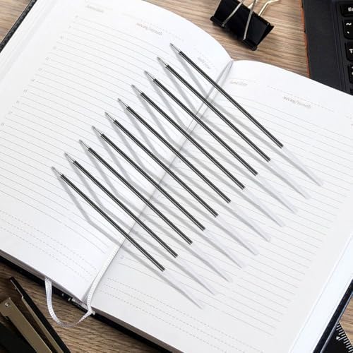 100 Pcs Ballpoint Pen Refills, 0.7mm Ink Replaceable Ball Point Pen Silicone Molds Resin Casting Molds for DIY Resin Crafts Making
