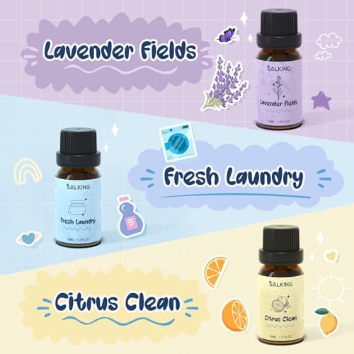 SALKING Laundry Fragrance Oils, Premium Essential Oil for Diffuser for Home
