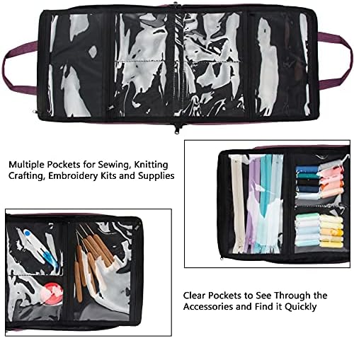 PACMAXI Sewing Accessories Storage Bag, Knitting, Craft Tools