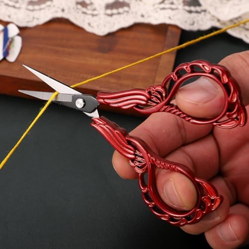 YOUGUOM Small Sewing Scissors, Little Embroidery Shears with Cover