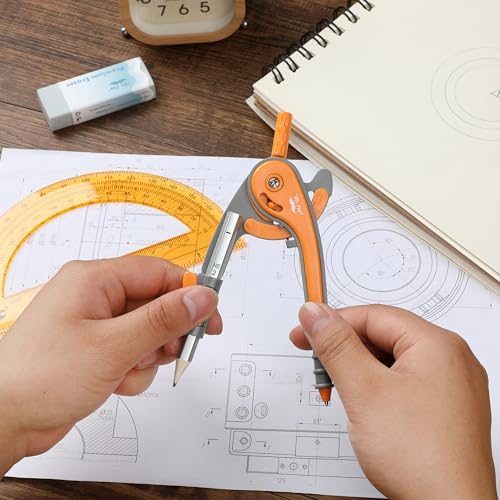 Mr. Pen- Bulk Geometry Compass and Protractor Set, 12 Sets, 6 Inch