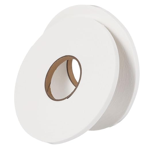 Tatuo 2 Rolls Double Sided Foam Tape for Mounting,1/2 Inch by 66 Feet,White
