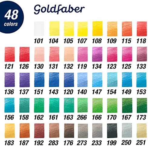 Faber-Castell Creative Studio Goldfaber Color Pencils - Tin of 48