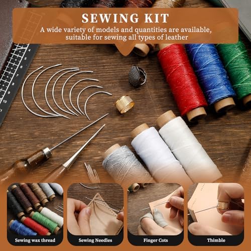 SHWAKK Leather Working Tools, All in One Leather Tooling Kit