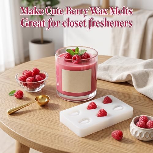6 Cavity Raspberry Silicone Mold, Mini Raspberry Shaped Silicone Mould