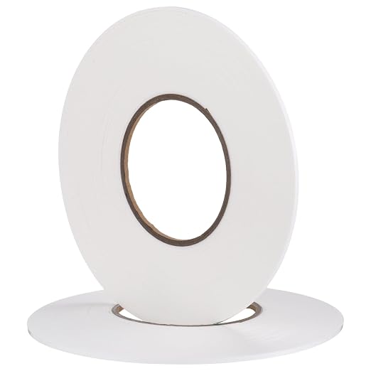 Tatuo 2 Rolls Double Sided Foam Tape for Mounting,1/8 Inch by 33 Feet,White