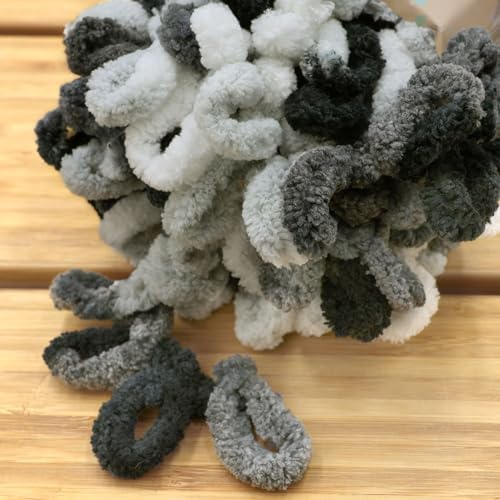 JubileeYarn Fun Finger Loops Yarn - 100g/Skein Jumbo Polyester - Nemesis - 1 Skein